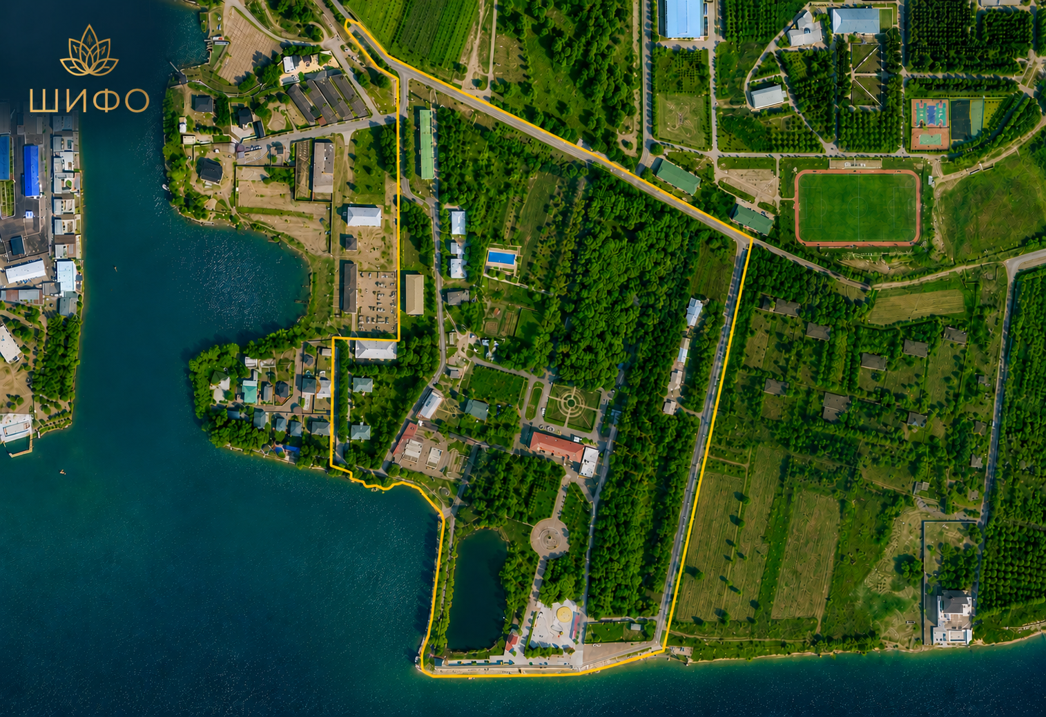 Карта территории санатория Шифо у Кайраккумского водохранилища